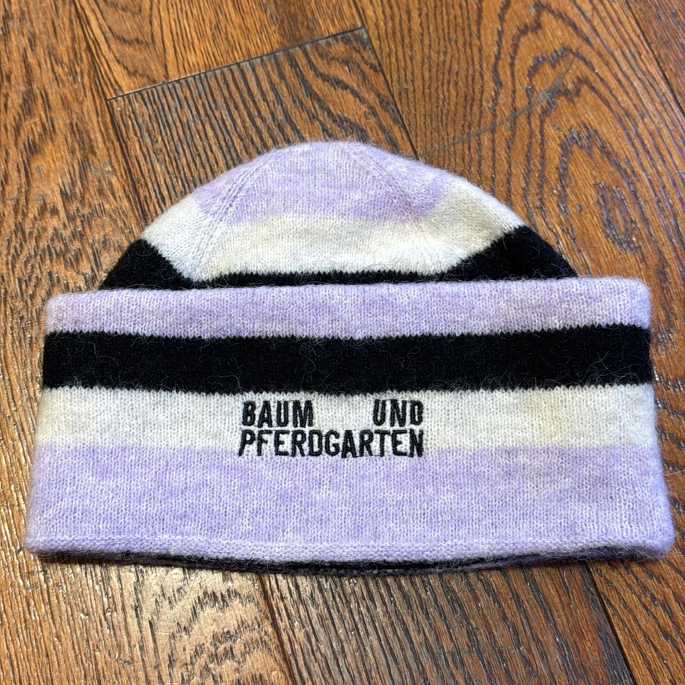 Baum Und Pferdgarten Lavender Striped Beanie wool blend